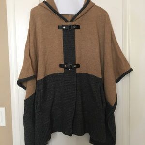 Fall poncho cape sweater